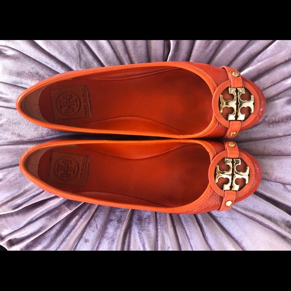 Tory Burch Shoes - Tory Burch Orange Flats